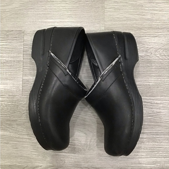 Dansko Professional Black Box Clog Leather Size EU 38 US 7.5-8 - Picture 5 of 7